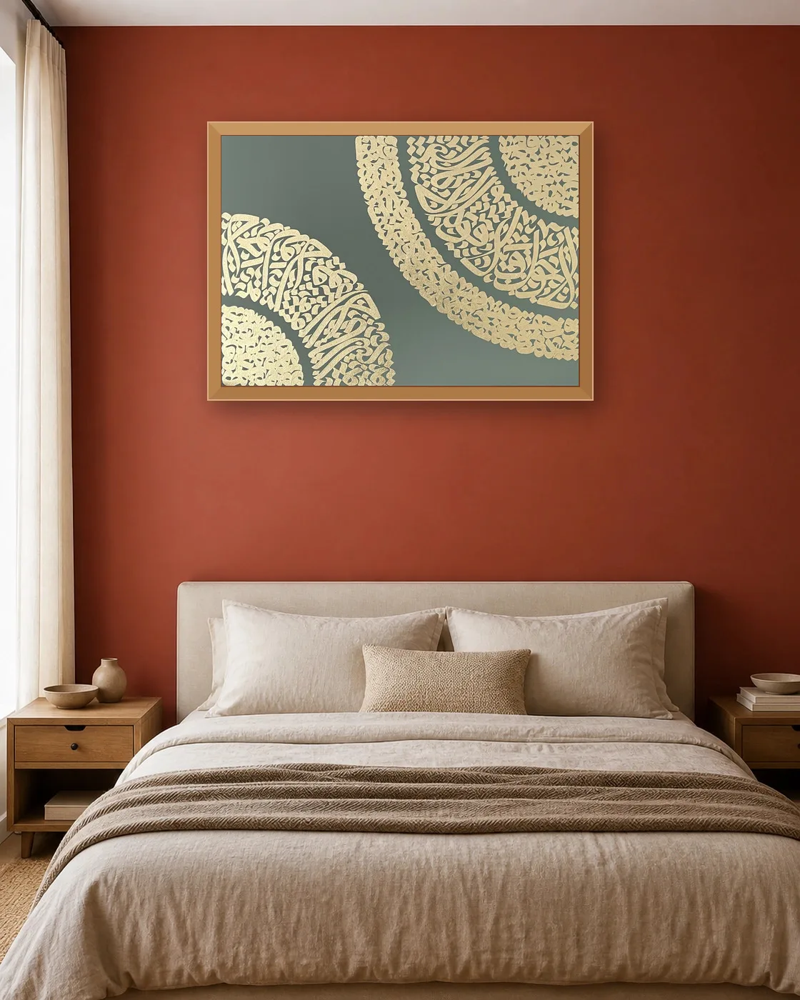 calligraphy-painting-peydashodam-100x70-horizontal__bedroom__red
