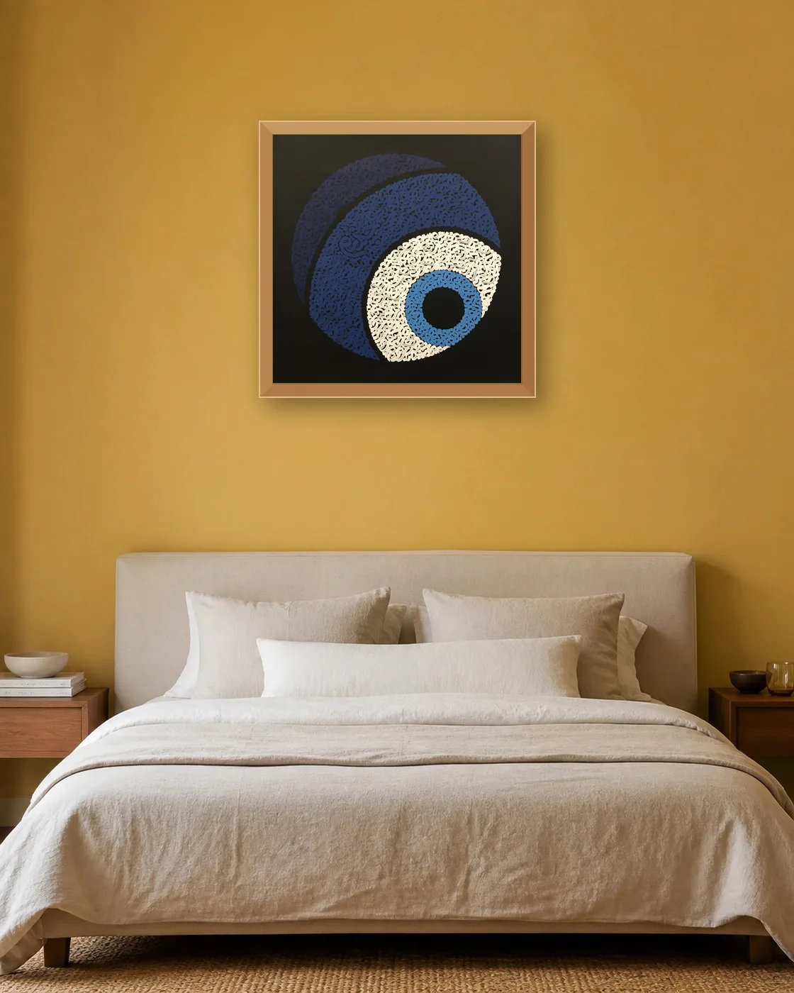 calligraphy-painting-peydashodam-70x70__bedroom__yellow