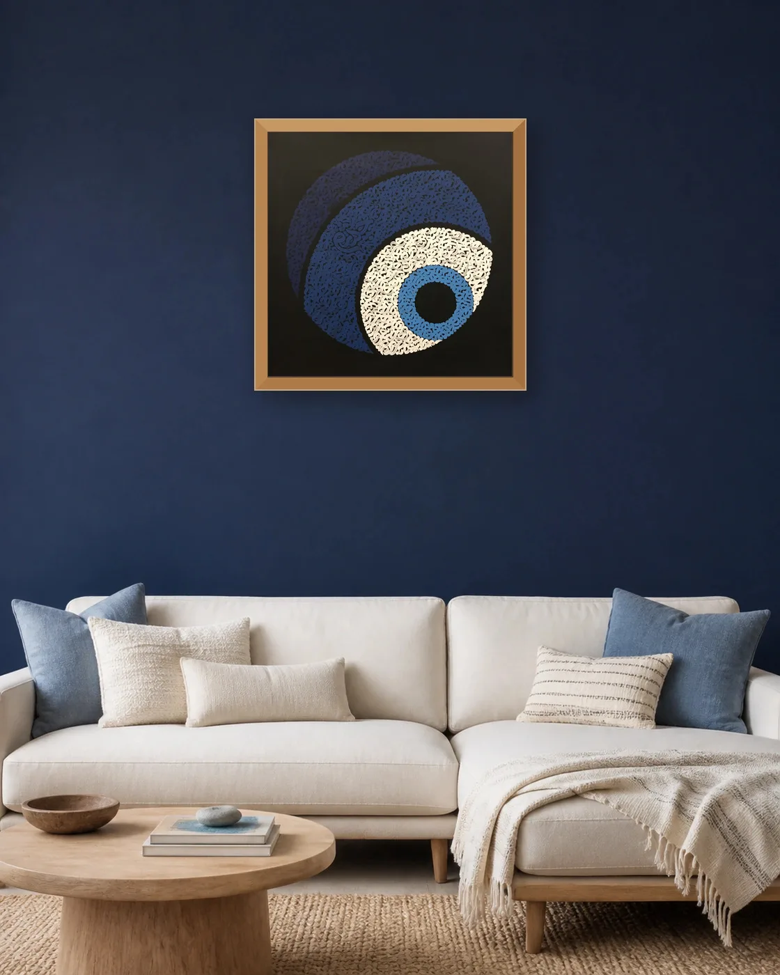 calligraphy-painting-peydashodam-70x70__sitting-room__navy-blue